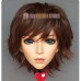 (CHENG)Crossdress Boy/Male Resin Half Head Man Cartoon Character Kigurumi Mask With BJD Eyes Cosplay Anime Role Lolita Doll Mask